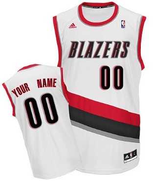 Men & Youth Customized Portland Trail Blazers White Jersey